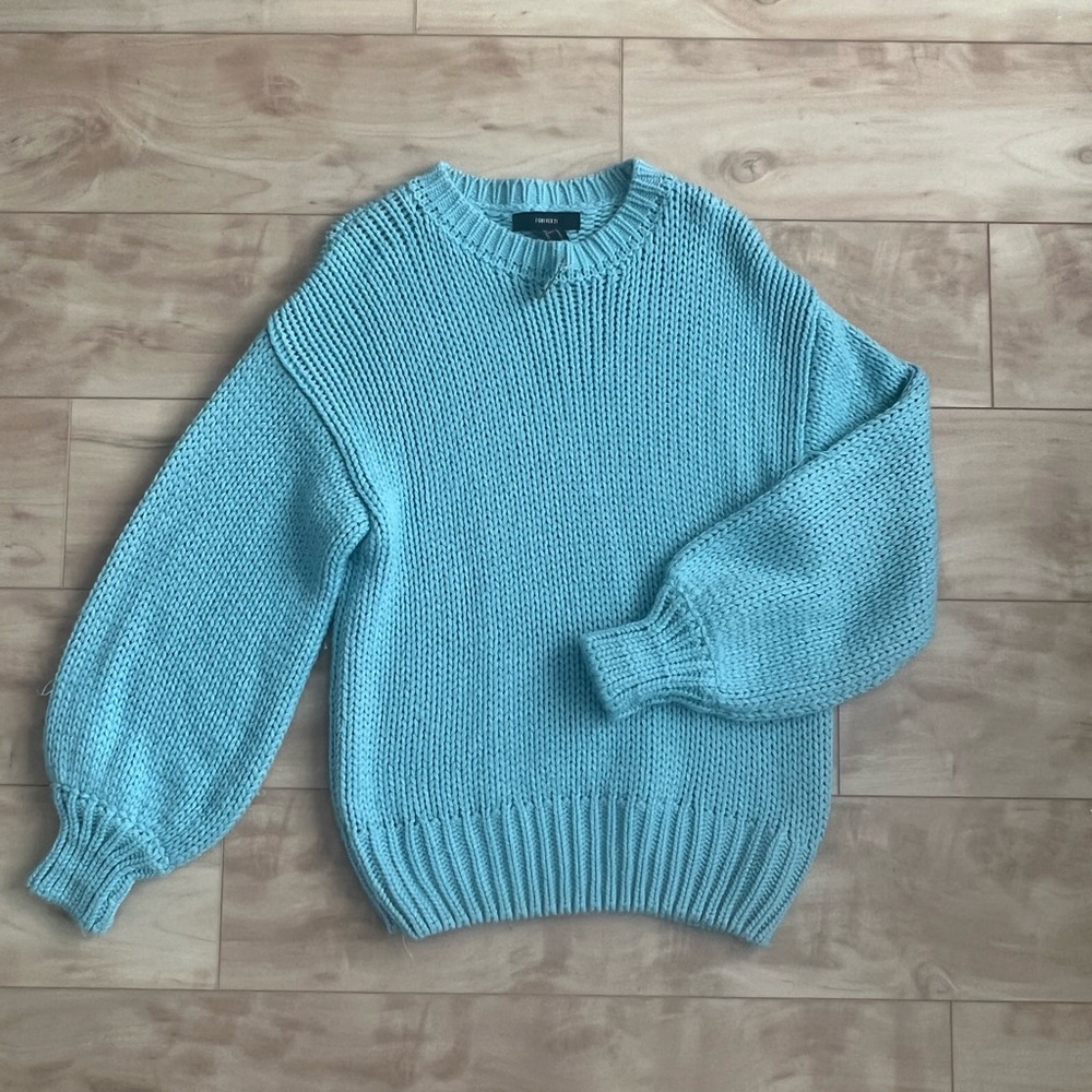 Blue chunky sweater